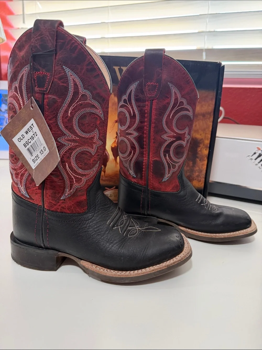 Boys Old West Boots 13C